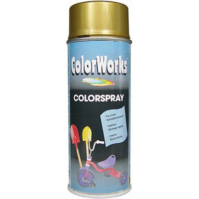 Аэрозоль ColorWorks универсальный золотой 400 мл