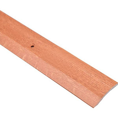 Порожек алюминиевый 1-А Лугалпроф профилированный с отверстиями 3х40x1800 мм дуб натуральный