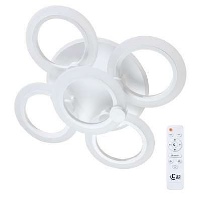 Светильник светодиодный LED CONCEPT Santry R 5 с пультом ДУ 55 Вт белый 2800-6000-RGB К 