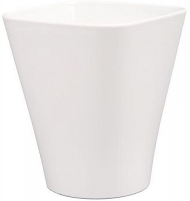 Кашпо для орхидей Оранжерея «Квадро» квадратный 3л белый 