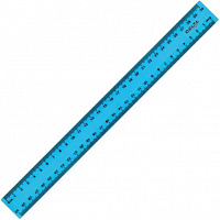 Лінійка пластикова 30см блакитна D9800-03