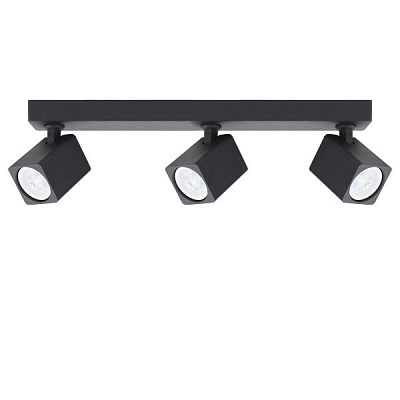 Спот Victoria Lighting 3x35 Вт GU10 чорний Shark/PL3 black