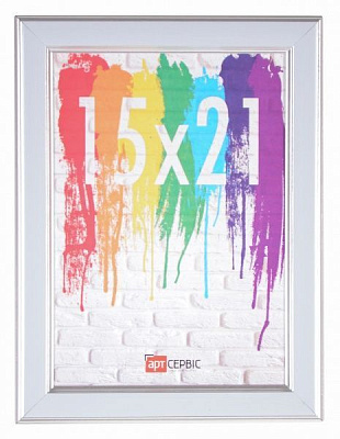 Рамка для фото Арт-Сервіс ЭА-01190 15x21 см білий/білий