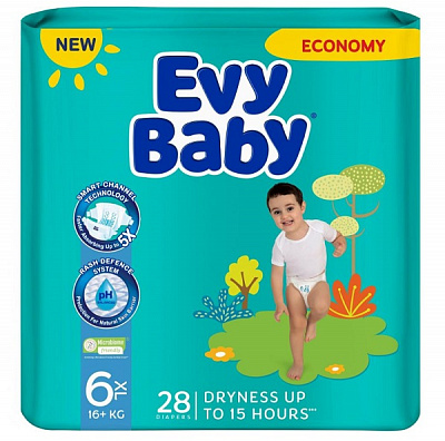 Підгузки Evy Baby XL XL 16+ кг 28 шт.