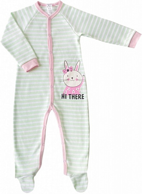 Комбинезон для девочки Smil полоска р.74 ментоловый 108614 