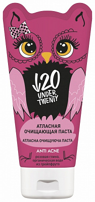 Паста Lirene Under Twenty Pink detox очищающая глиняная 150 мл