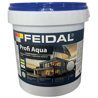 Краска силиконовая Feidal Profi Aqua мат белый 1л