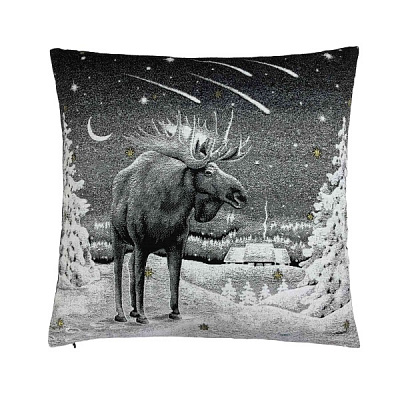 Подушка декоративна Black Night Лось 45x45 см Прованс