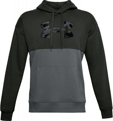 Джемпер Under Armour UA Rival Flc Colorblock HD 1357098-310 р. XL зеленый