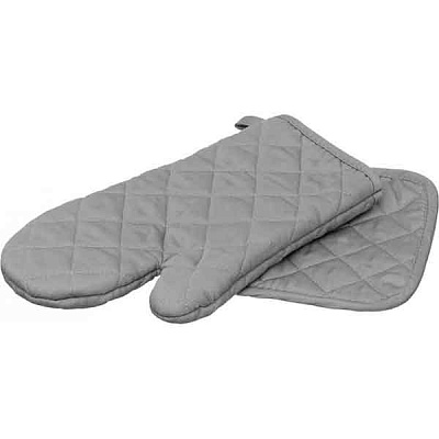 Набор кухонный прихватка и перчатка светло-серый