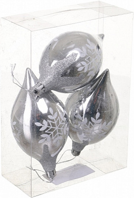 Набор елочных шаров Комплект № 32 d 125 мм 3 шт./уп.