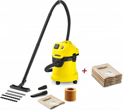 Пилосос Karcher WD 3 P + фільтр-мішки 5 шт. 9.611-148.0