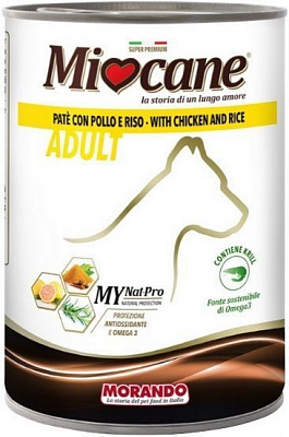Корм Morando MioCane with Chicken and rice для собак, з куркою і рисом 400 г