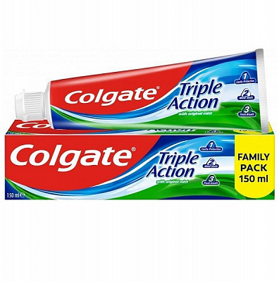 Зубная паста Colgate тройное действие комплексное 150 мл