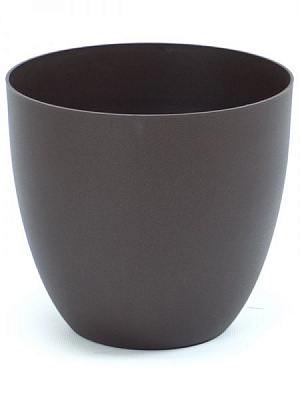Горшок пластиковый Plastiken Cuenco TES круглый 58 л бронзовый 