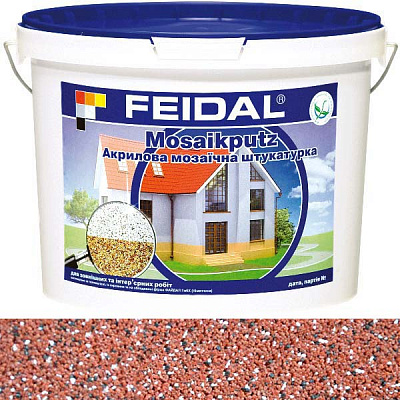 Декоративна штукатурка мозаїчна Feidal Mosaikputz mini А14 25 кг червоний