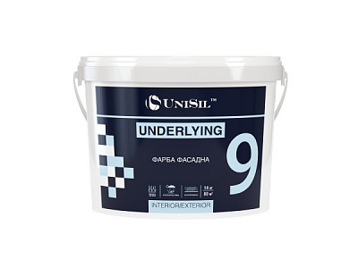 Фарба фасадна акрилова водоемульсійна UniSil 9 База А мат 14кг