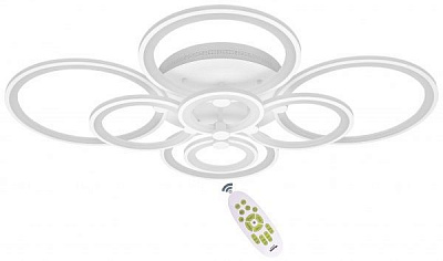 Люстра светодиодная Hopfen 125W з пультом ДУ 125 Вт белый Aquila 