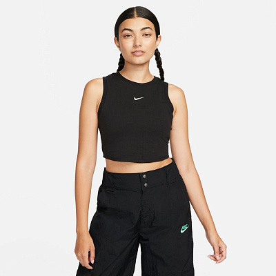 Майка Nike W NSW ESSNTL RIB CRP TANK FB8279-010 р.XS чорний