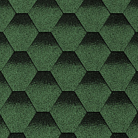 Бітумна черепиця MATIZOL® RESIDENCE сота зелений відтінений 3 кв.м