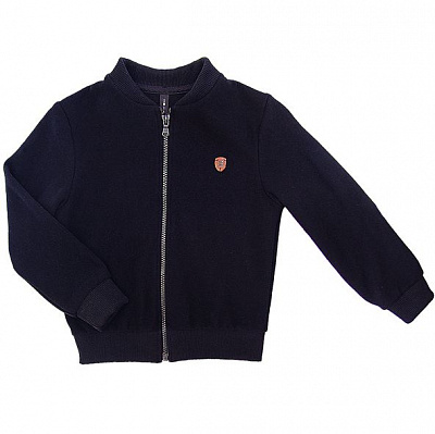 Бомбер для хлопчика Smil р.164 темно-синій меланж 116530