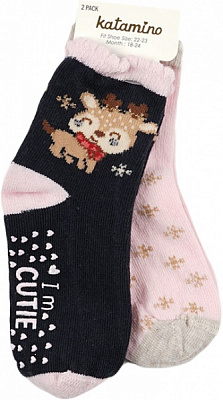 Носки для девочек KATAMINO K44042 KTM86934 р.12-18 черный 