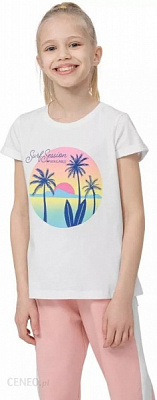 Футболка 4F HJL22-JTSD008-10S р.158 белый