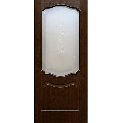 Дверное полотно ОМиС Прима ЗС+КМ 700 мм каштан