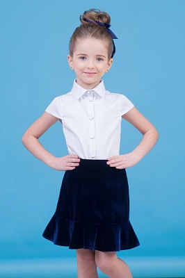 Юбка школьная 30-9029-2 Zironka р.128 синий 