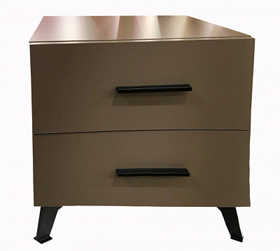 Тумба прикроватная Kartissa Арта 2ш 452x480x439 мм латте/латте (Т2ш-л)