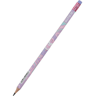 Карандаш графитный с ластиком Rainbow Catcorn KITE
