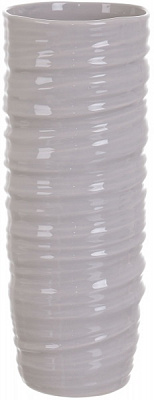 Ваза керамическая Ларвик 14х35.5 см серая