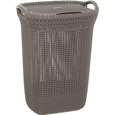 Корзина для белья Curver KNIT 228410 57 л 45х34х61,4 см темно-коричневий