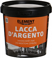 Лак Decor Lacca D'Argento Element Decor полумат 1 л серебряный