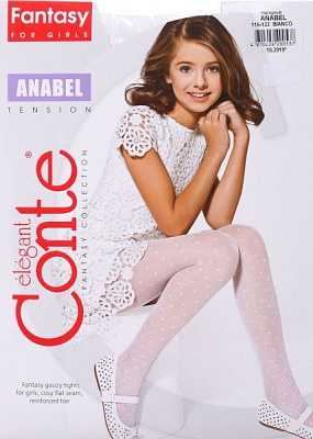 Колготки дитячідля дівчаток Conte-Kids ce anabel р.116 білий
