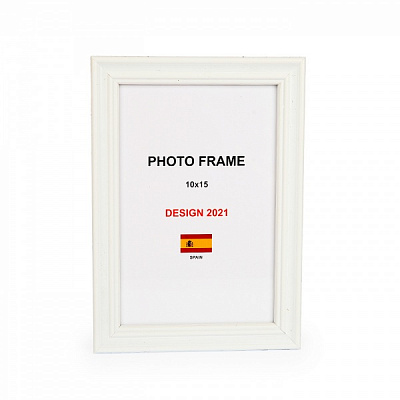 Рамка для фото 1 фото 10x15 см белый матовый 