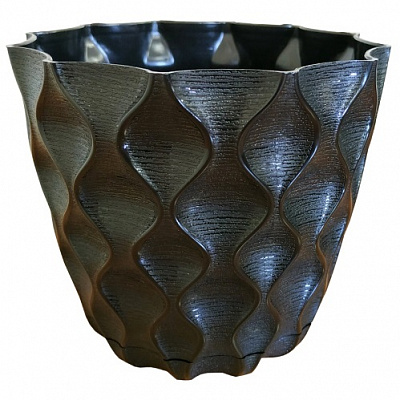 Горшок для цветов Alyaplastik VENUS NO:4 круглый 4,7 л черный (ALY204black 11816) 