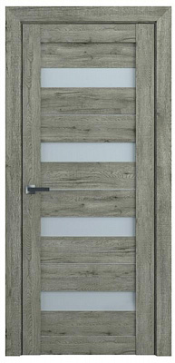 Дверное полотно Dverona 501 ПО 600 мм дуб вулканический 