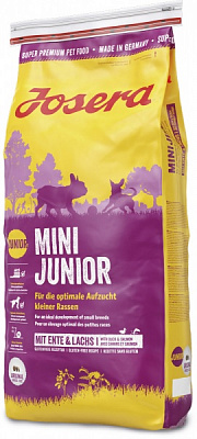 Корм Josera Mini Junior для собак малых пород 12-24 мес 15 кг