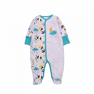 Комбинезон ясельный унисекс Фламинго р.56 меланж 365-006 