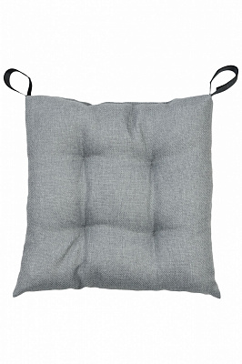 Подушка на стул 40х40 см LEON серая на липучке Прованс
