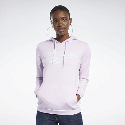 Джемпер Reebok CL F BIG LOGO HOODI FJ3299 р. S розовый