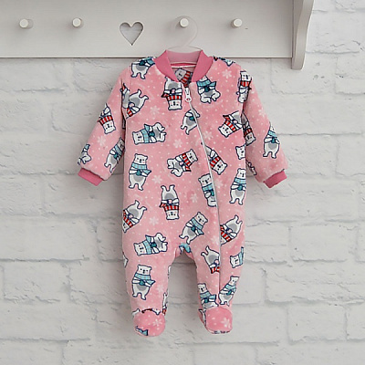 Чоловічок для дівчинки Blanka Ведмедик р.56–62 рожевий 110087