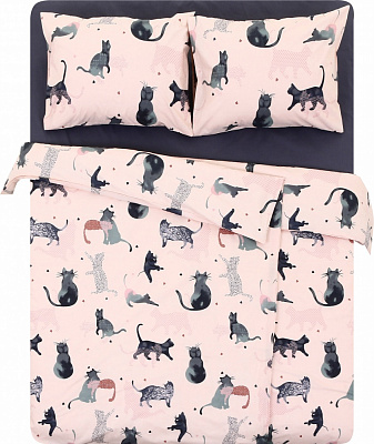 Комплект постельного белья семейный CATS мультиколор Luna