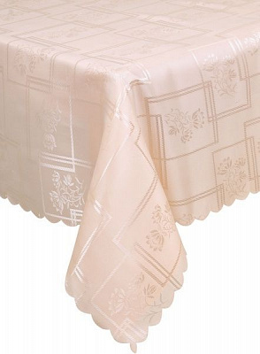 Скатерть Dertsiz 110x160 см пудровый Karna 