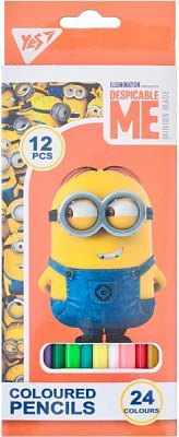 Олівці кольорові Minions 12/24 кольорів YES