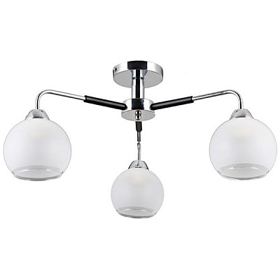 Люстра потолочная Victoria Lighting Paulo/PL3 3x40 Вт E27 хром/черный 
