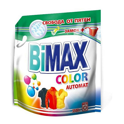 Стиральный порошок BiMax Color автомат дой-пак 5.5 кг