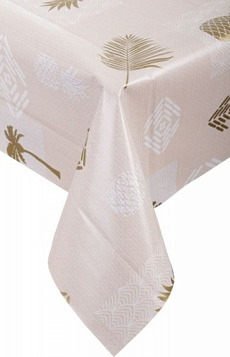 Скатерть Абстракция 110x140 см бежевый с золотым Джованні Ботічеллі 