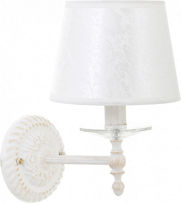 Бра Arte Lamp Granny 1x40 Вт E14 білий із золотистим A9566AP-1WG
